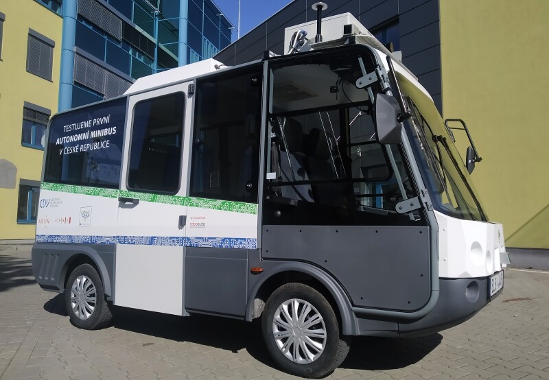 Autonomní minibus v Brně